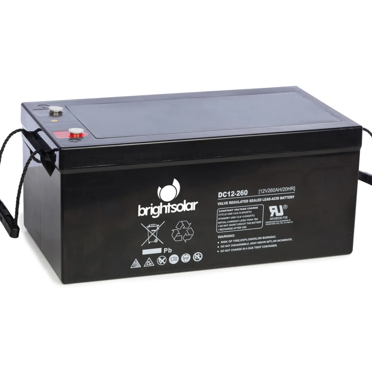 AGM-akku BrightSolar DC12-260Ah huoltovapaa