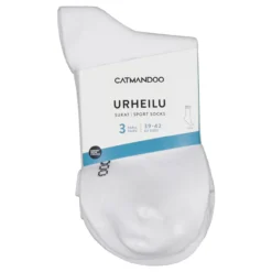 Aikuisten urheilusukat Catmandoo Crew unisex 3 pr/pkt