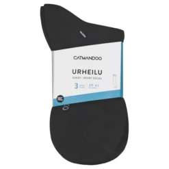 Aikuisten urheilusukat Catmandoo Crew unisex 3 pr/pkt