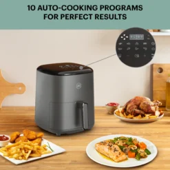 Air fryer OBH Nordica AG245BS0 Easy Fry Max, digitaalinen, 5 l, harmaa