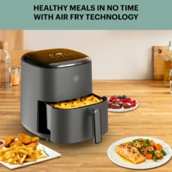 Air fryer OBH Nordica AG245BS0 Easy Fry Max, digitaalinen, 5 l, harmaa