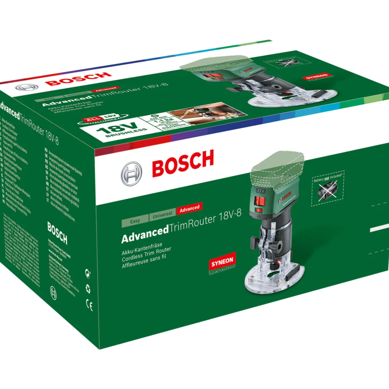 Akkujyrsin Bosch AdvancedTrimRouter 18V-8 Solo