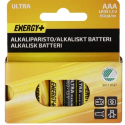 Alkaliparisto Ultra, AAA, 16 kpl