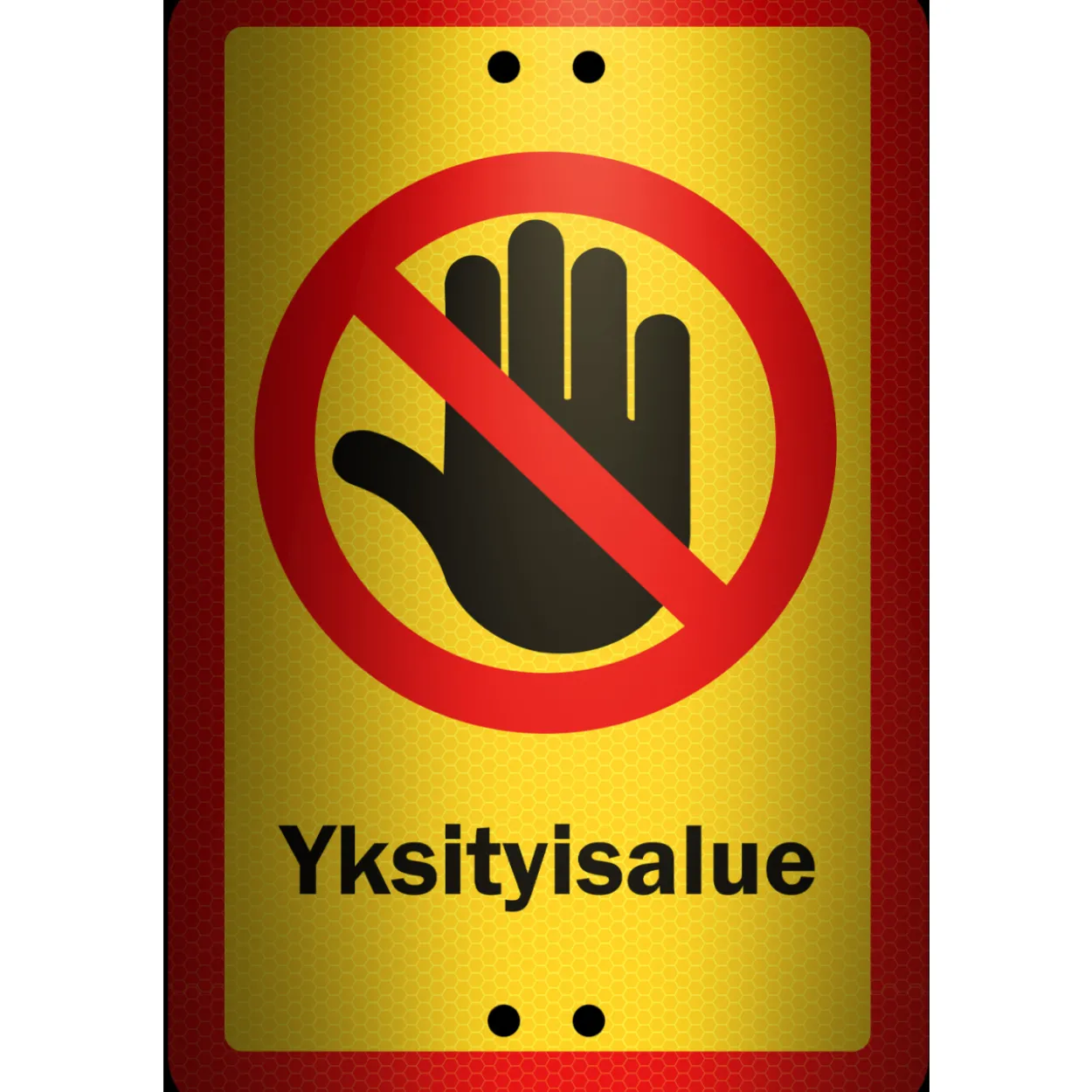 Alumiinikyltti Sekure 20 x 30 cm Yksityisalue