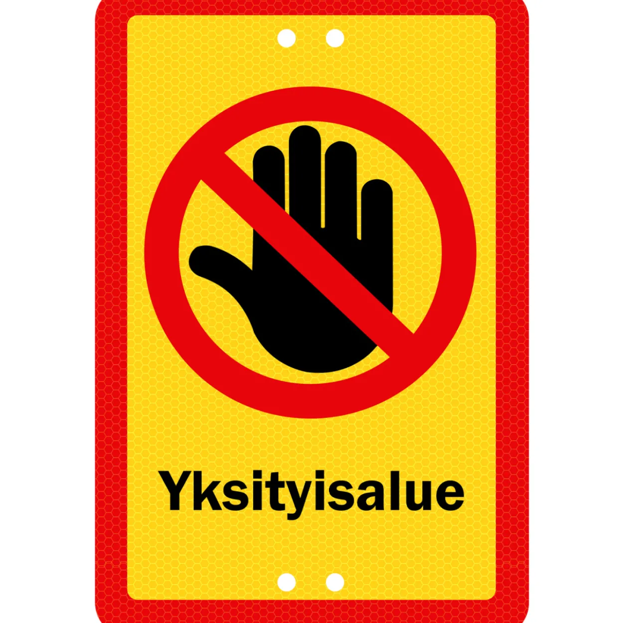 Alumiinikyltti Sekure 20 x 30 cm Yksityisalue