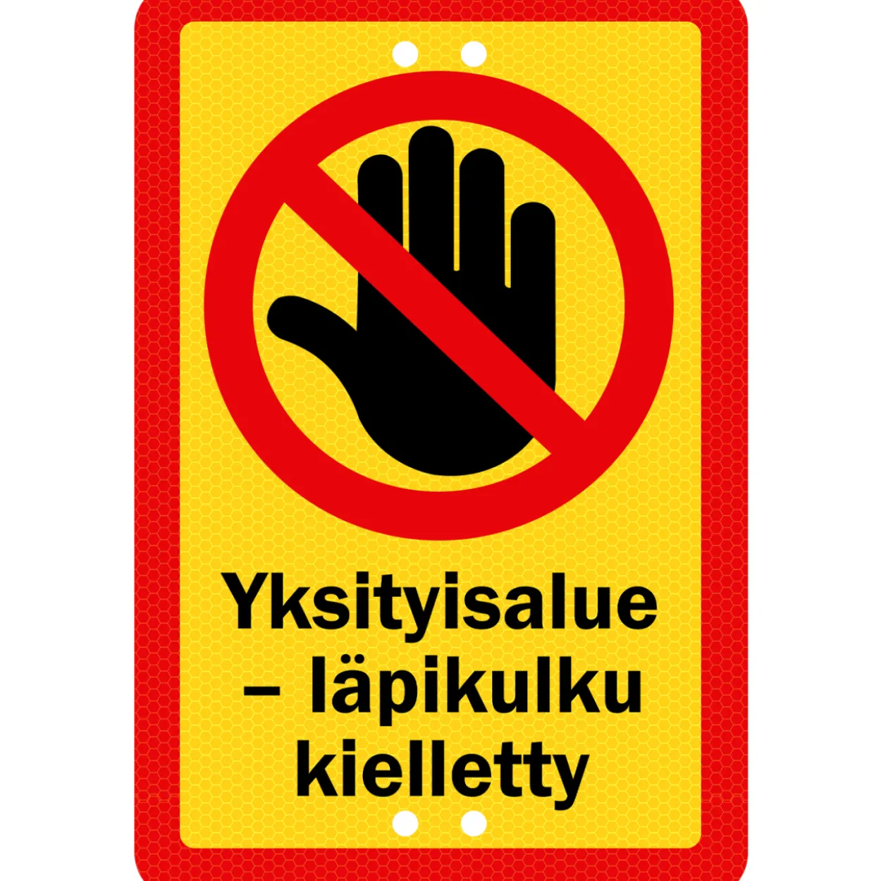 Alumiinikyltti Sekure 20 x 30 cm Yksityisalue 2