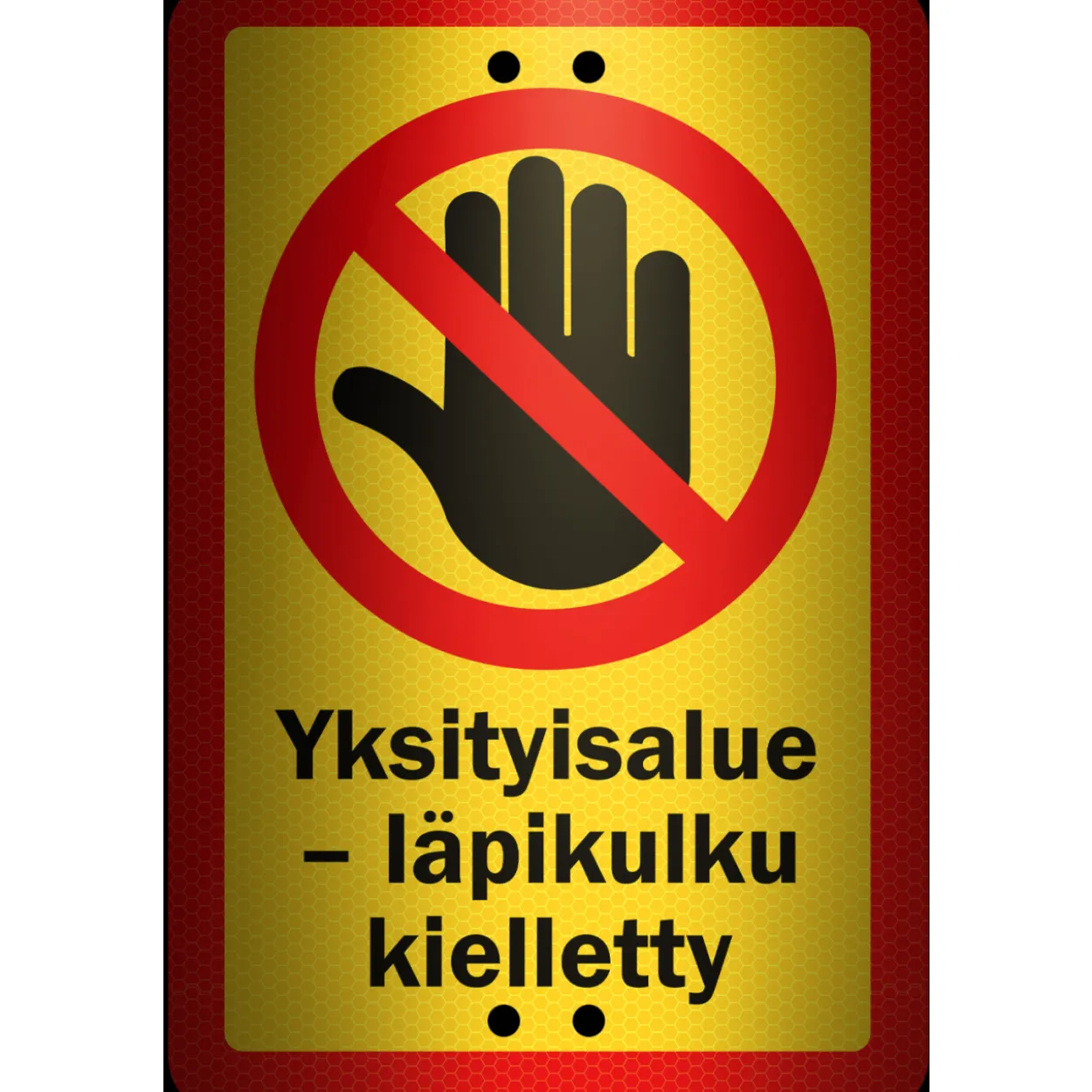 Alumiinikyltti Sekure 20 x 30 cm Yksityisalue 2