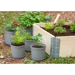 Alusvati Orthex 16 cm Recycled Cultivate harmaa