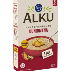 Annospikapuuro Fazer Alku 5 x 40 g uuniomena