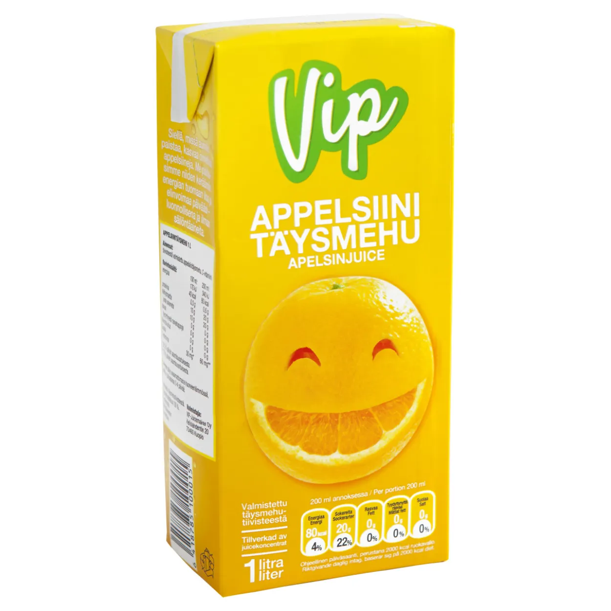 Appelsiinitäysmehu 1 l