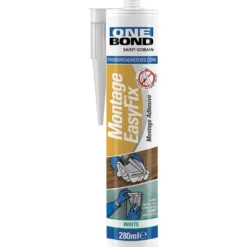 Asennusliima OneBond Easy Fix 280 ml, valkoinen