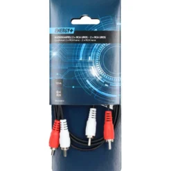 Audiokaapeli Energy+ 2 x RCA uros - 2 x RCA uros, 1,5 m