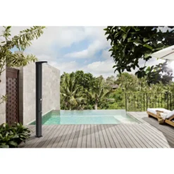Aurinkosuihku Swim & Fun 35 l Malaga jalkahuuhtelulla alumiininen