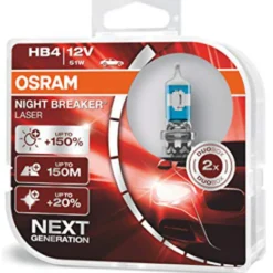 Auton polttimo HB4 Osram Night Breaker Laser, 2 kpl