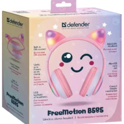 Bluetooth-kuulokkeet Defender Kissa FreeMotion B585, pinkki