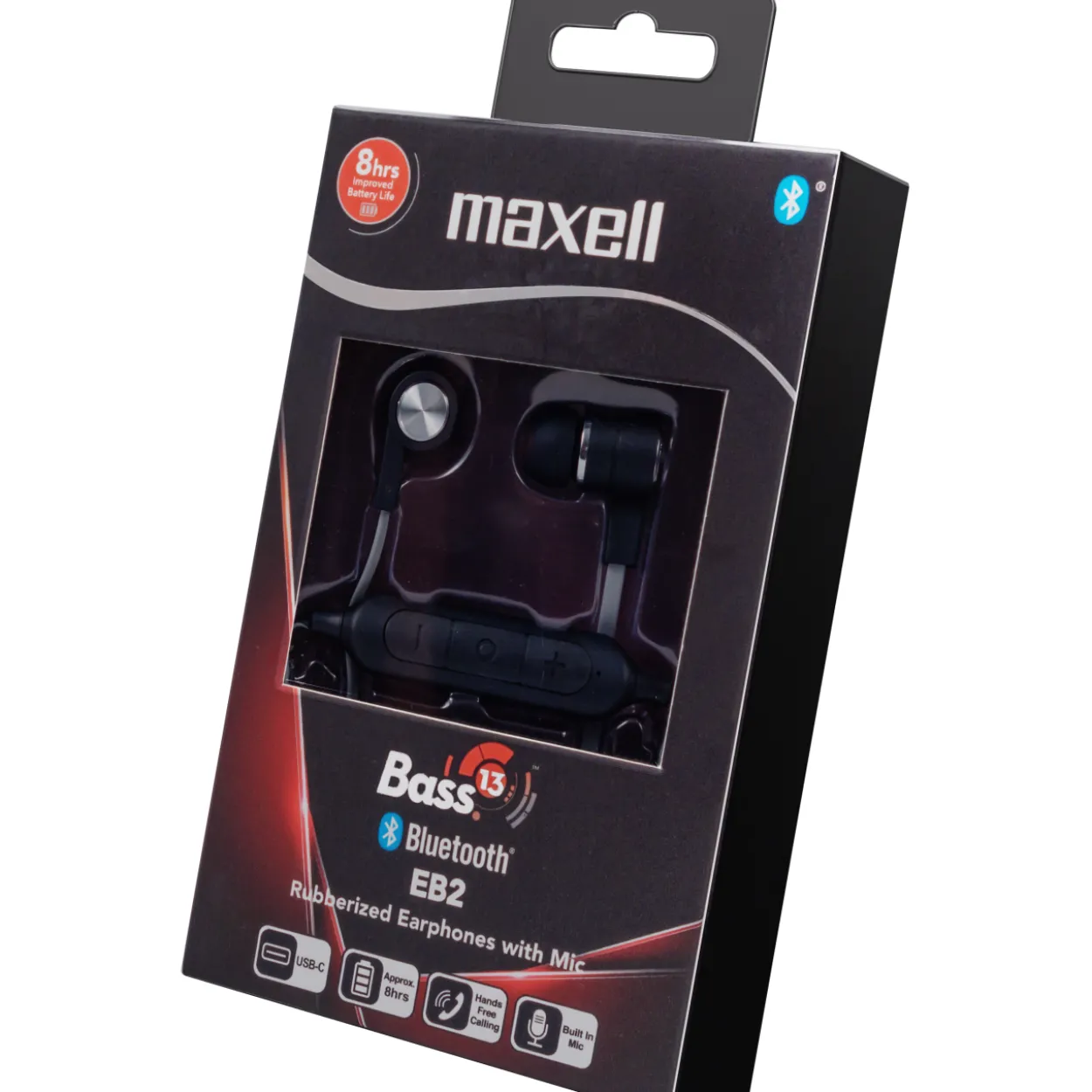 Bluetooth-nappikuulokkeet Maxell Bass13 EB2, musta