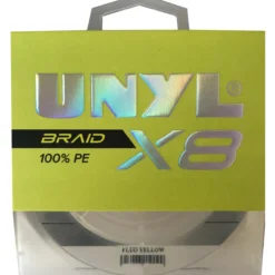 Braid X8 -kuitusiima, 0,18 mm / 115 m, keltainen