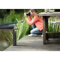 Bustan-pylväsvalaisin 2 x 4,5 W, pieni, antrasiitti