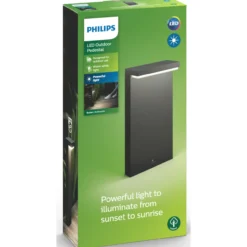 Bustan-pylväsvalaisin 2 x 4,5 W, pieni, antrasiitti