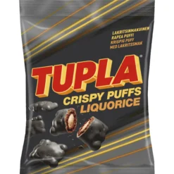 Crispy Puffs Tupla 140 g Liquorice