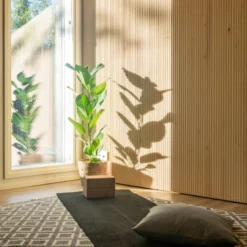 Dyyni-paneeli Cent 15x90x2400, Mänty, Valkolakattu, 5 kpl