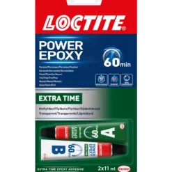 Epoksiliima Power Epoxy Extra Time 4 h 2 x 11 ml