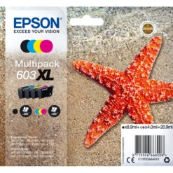 Epson Starfish Multipack603XL, 4 värin pakkaus, yht. 20,9 ml