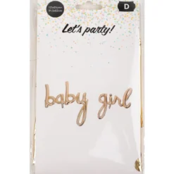 Foliopallobanneri Let's Party Baby Girl