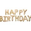 Foliopallobanneri Let's Party Happy Birthday kulta