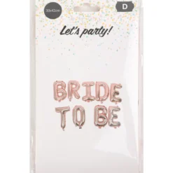 Foliopallobanneri Let's Party Bride to Be