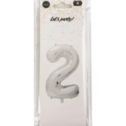 Foliopallo Let’s Party 85 cm numero hopea
