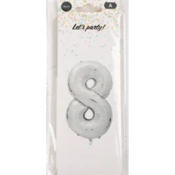 Foliopallo Let’s Party 85 cm numero hopea