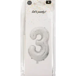 Foliopallo Let’s Party 85 cm numero hopea