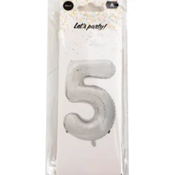 Foliopallo Let’s Party 85 cm numero hopea