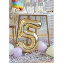 Foliopallo Let’s Party 85 cm numero kulta