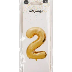 Foliopallo Let’s Party 85 cm numero kulta