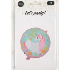 Foliopallo Let's Party 2 kpl yksisarvinen