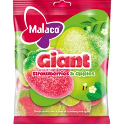 Giant Strawberries and Apples Malaco 180 g