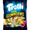 Glowworms Trolli 100 g kirpeät madot