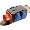 Haaroitin 16A +3 Schuko voimavirta