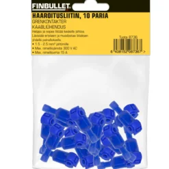 Haaroitusliitin sininen 10 paria, 1.5 - 2.5 mm²