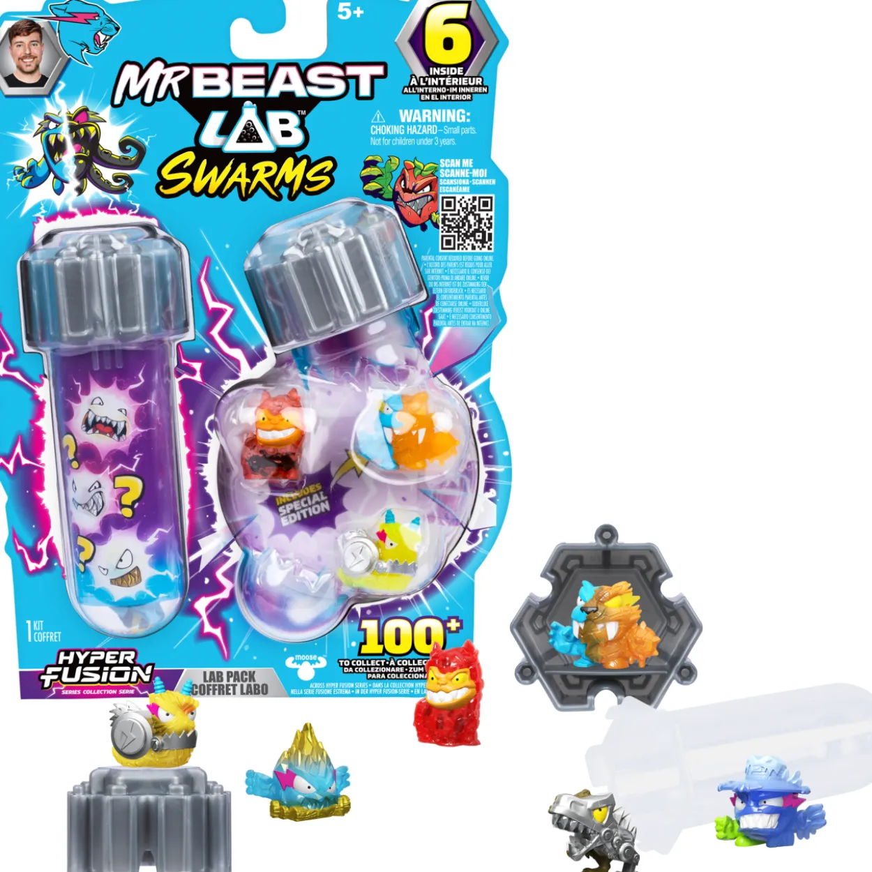 Hahmo MrBeast Lab 6 kpl Swarms Fusion