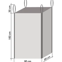 Halkosäkki Timco 95 x 95 x 160 cm