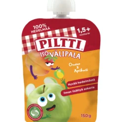Hedelmäsose Piltti 150 g Iso välipala omena-aprikoosi 2 v