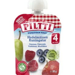 Hedelmäsose Piltti 90 g Pohjoisen maut Hedelmäinen kuningatar 4 kk