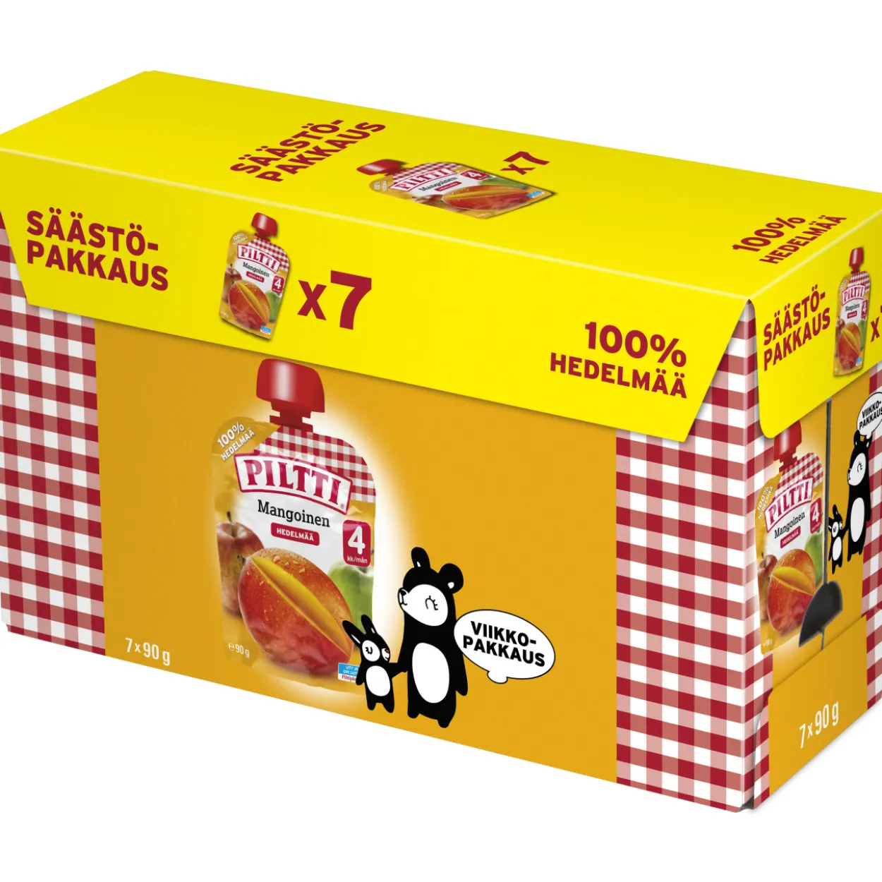 Hedelmäsose Piltti 7 x 90 g mangoinen 4 kk