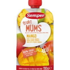 Hedelmäsose Semper 110 g Fruktmums Mango 6 kk