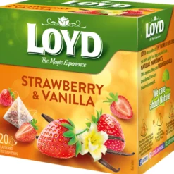 Hedelmätee Loyd 20 kpl Mansikka-vanilja pyramidipussi