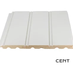 Helmipaneeli Cent 15x95x2370, Mänty, Valkoinen, Päätypontattu, 5 kpl