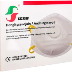 Hengityssuojain FFP2 etuventtiilillä kuppimalli 2 kpl